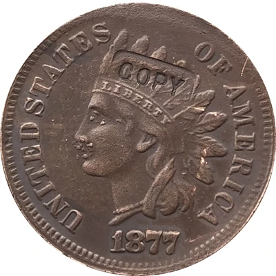 1877 Indian head cents coin copy