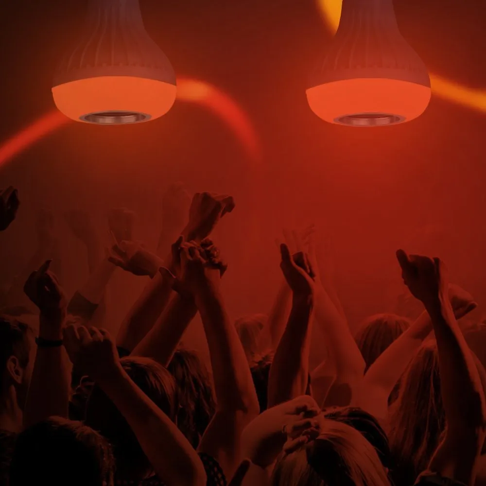 Smart RGB RGBW Wireless Bluetooth Speaker Bulb Music Playing Dimmable LED Light Lamp with Keys Remote Controller#X | Лампы и освещение