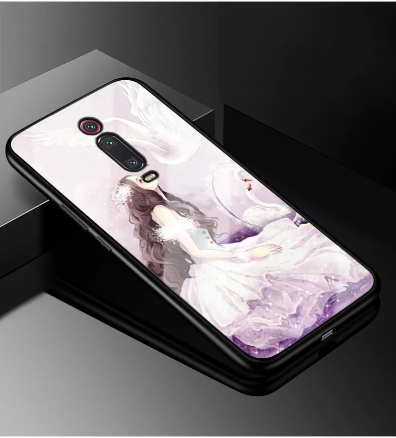 19 Для Xiaomi mi 9 T чехол mi 9 T Pro PC Пластиковый стеклянный чехол для телефона черный ТПУ бампер чехол для Xiaomi mi 9 T Pro mi 9 T mi 9 T Pro 6,39 чехол - Цвет: 19