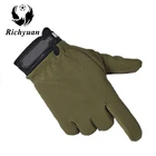 Тактические перчатки противоскользящие армейские военные велосипедные перчатки для страйкбола мотоциклиста для стрельбы пейнтбола рабочего снаряжения камуфляжные перчатки с полупальцами