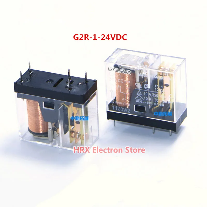 

10PCS/LOT Relay G2R-1-5VDC G2R-1-12VDC G2R-1-24VDC 10A 5PIN New Original