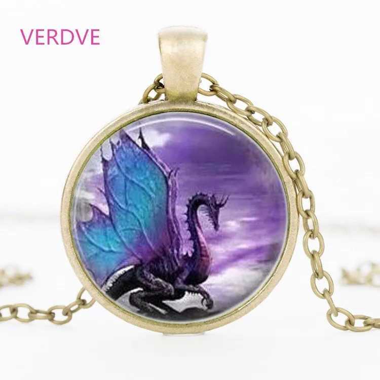 Ожерелье с подвеской в виде голубого дракона|jewelry long|necklace jewelrydragon jewelry |
