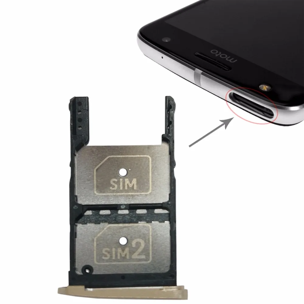 Новый лоток для 2 SIM-карт + карт Micro SD Motorola Moto Z Play | Мобильные телефоны и аксессуары