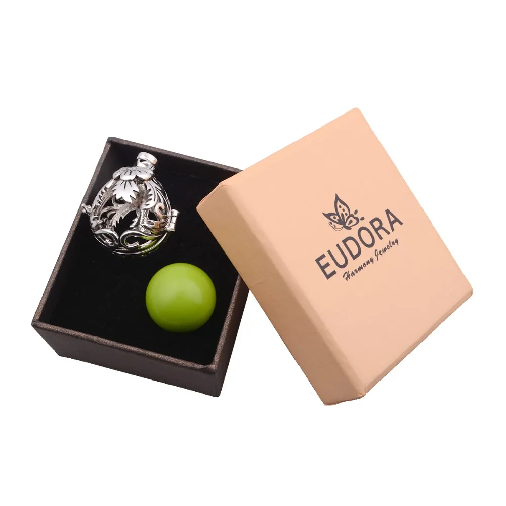 

EUDORA 5PCS/lot 20mm Blackened Copper Metal Oval Locket Cage Pregnancy Pendant fit for 20mm ball Wholesales Musical Bola