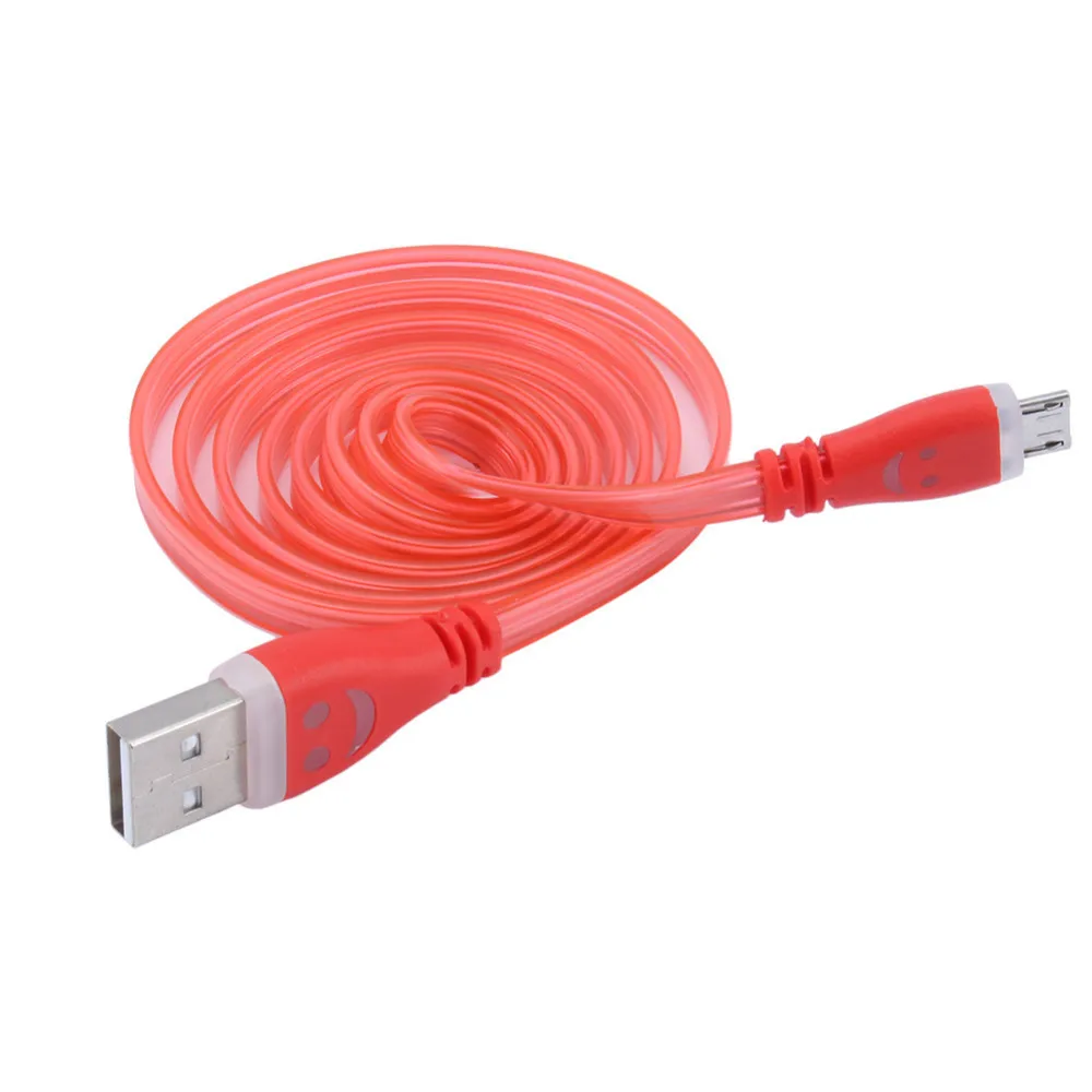 Цветной СВЕТОДИОДНЫЙ 8 контактный USB кабель синхронизации данных и зарядки