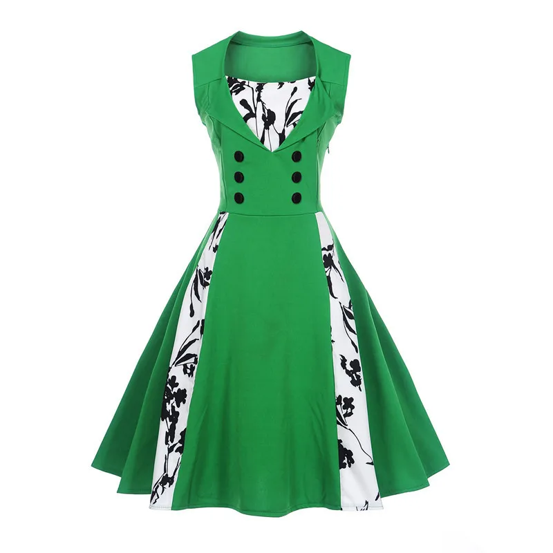 Европейский стиль женщины хорошее качество цветочный 2017 Новый платье дамы