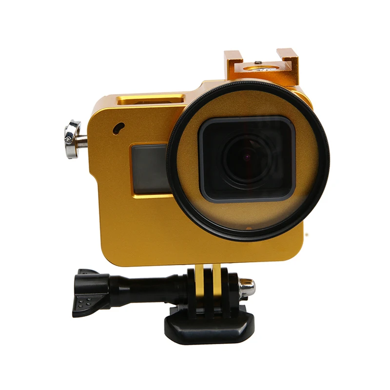 52 мм УФ фильтр для объектива + алюминиевый защитный корпус крышка Крышка Go Pro Hero 6 5