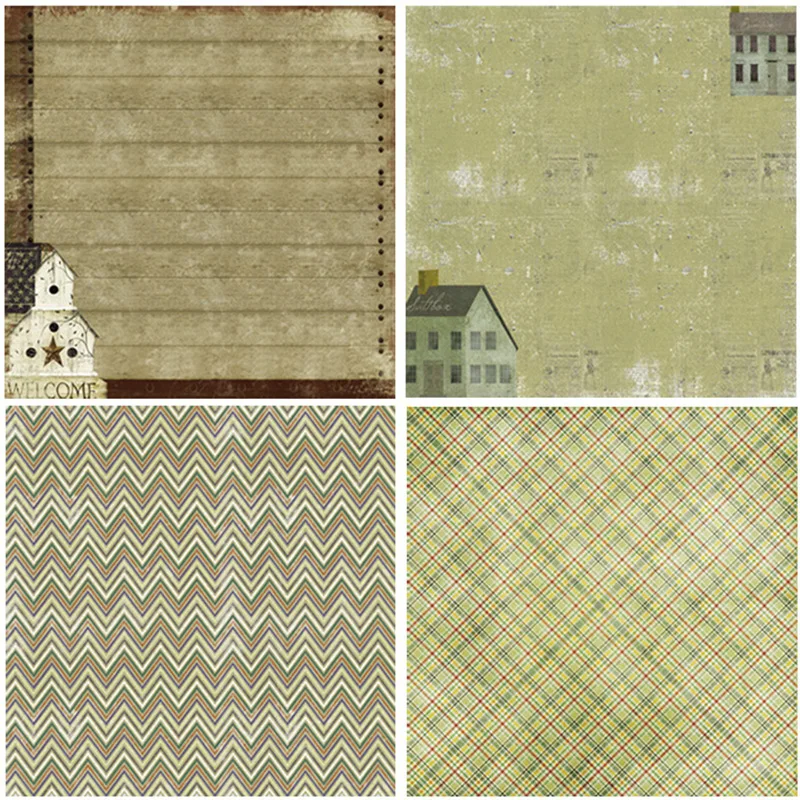 24 Праздничная декоративная бумага/односторонний Печатный смешанный узор