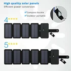 Складные солнечные панели 10 вт, зарядное устройство 5 в а, встроенные солнечные батареи с USB-выходом для смартфонов на открытом воздухе, кемпинга