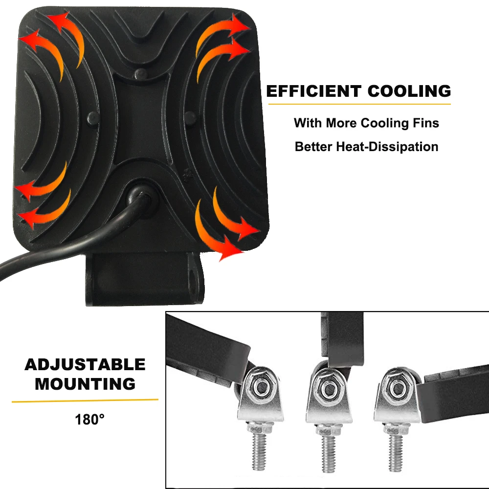 2 шт. светодиодный рабочий светильник 4 6 дюймов брусок для автомобиля 4x4 ATV Truck 12 В