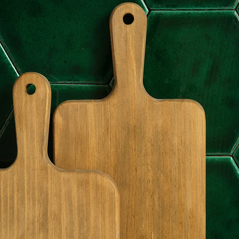 Сладкий деревянный поднос для хлеба с ручкой, винтажная разделочная доска, деревянная тарелка для пиццы, скандинавская доска для тортов, реквизит для фотографии еды.