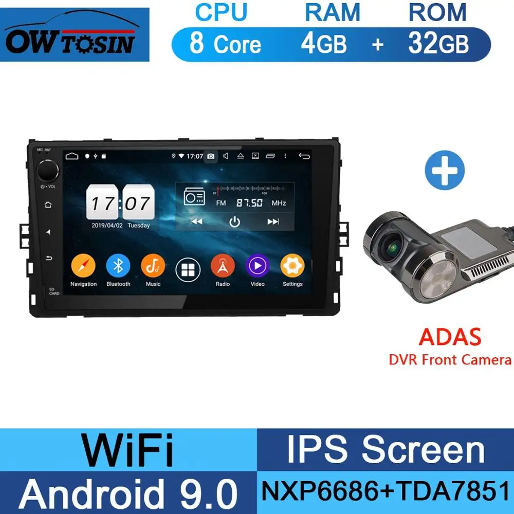 32G Adas Camera Android 9,0 8 ядерный "ips 4G+ 64G автомобильный проигрыватель с радио и GPS для Volkswagen VW Passat CC Golf Tiguan Polo Jetta DSP CarPlay - Цвет: 32G Adas Camera
