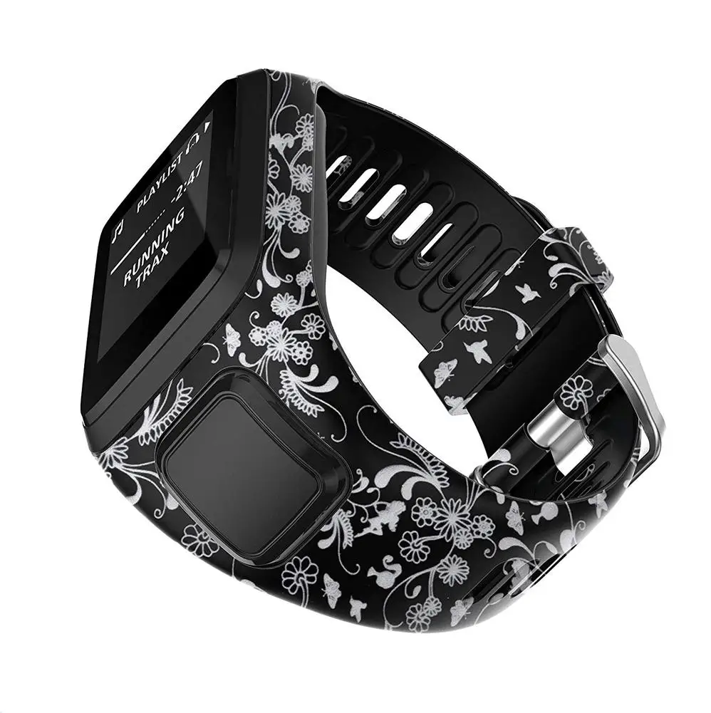 Напечатанный ремешок на запястье ремешок для TomTom 2 3 серии Runner 2 3 Spark серии Golfer 2 Adventurer gps часы аксессуары