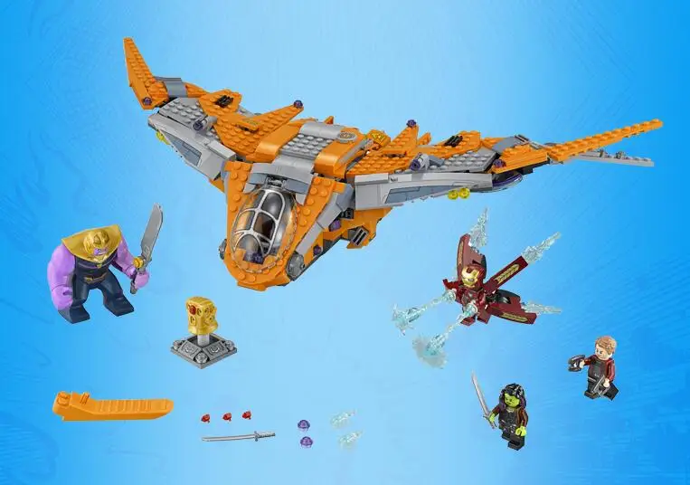 Супергерои Мстители Marvel Бесконечная война танос конечная битва Модель Набор