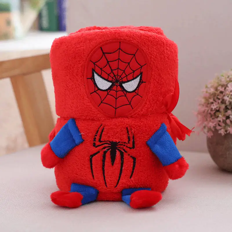 Spiderman Офисное одеяло для сна, кондиционер, Человек-паук, Капитан Америка, железный человек, фланелевое одеяло, детское одеяло, простыня - Цвет: Spiderman