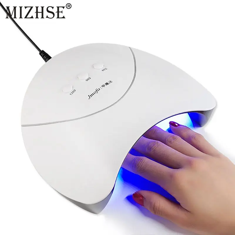 MIZHSE Профессиональная УФ светодиодная лампа для сушки ногтей 36W 60s 120s светильник