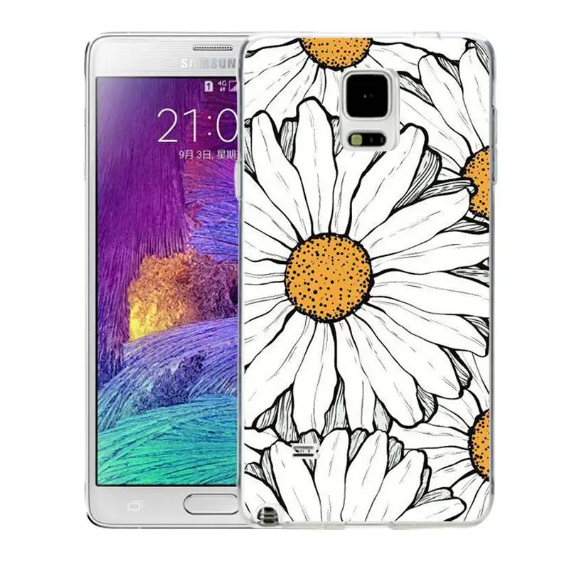 Qmswei мягкий чехол для телефона из ТПУ samsung S8 s6 s7 edge s4 s5 s3 C5 C9 note3 note4 note5 ясно цветка