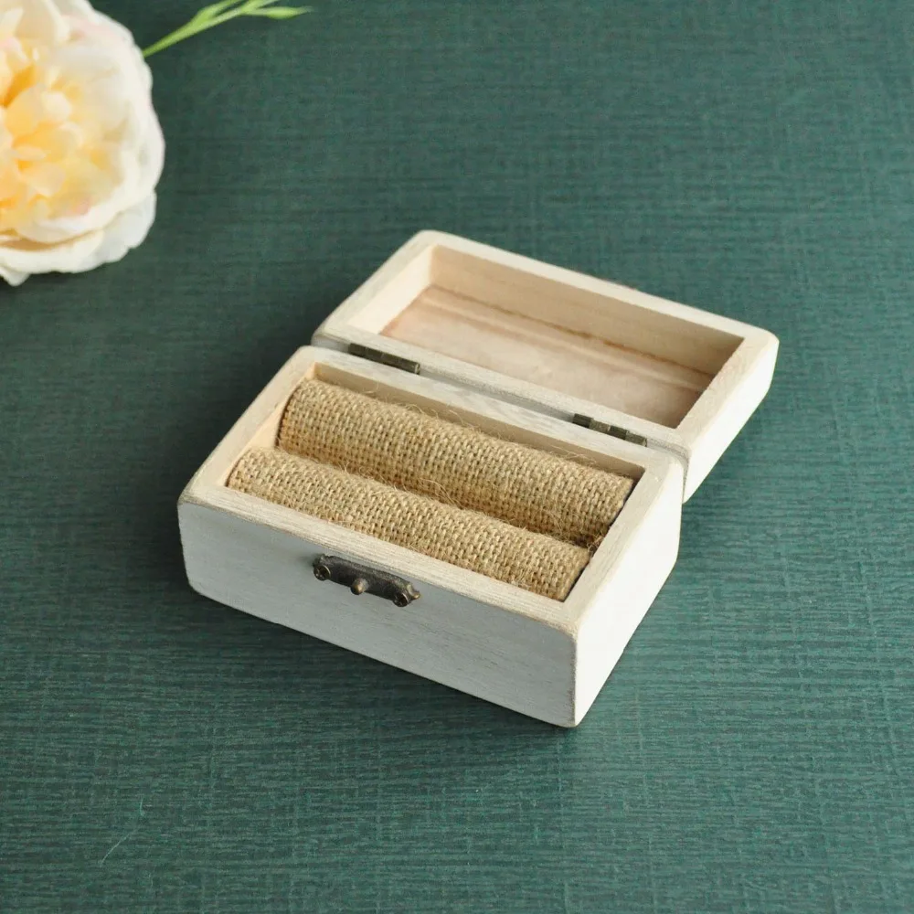 Коробка для свадебного кольца рустикальный подарок на свадьбу|Украшения своими