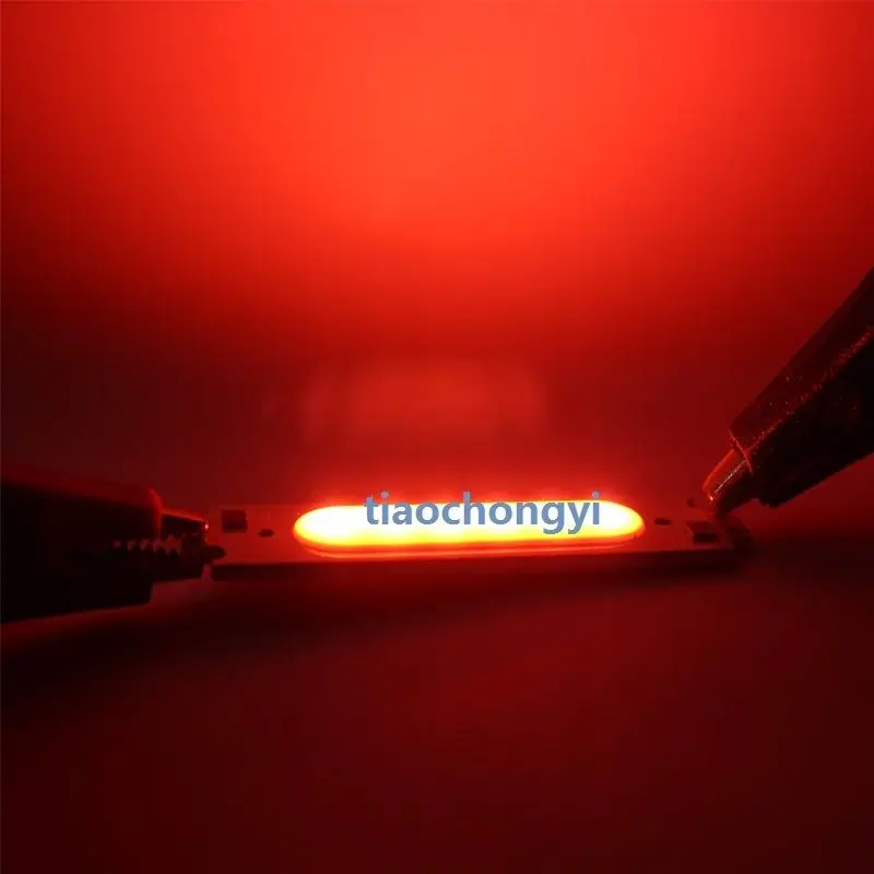 10 шт. 2 Вт 12 В белые красные зеленые синие светодиодные ленты COB высокой мощности