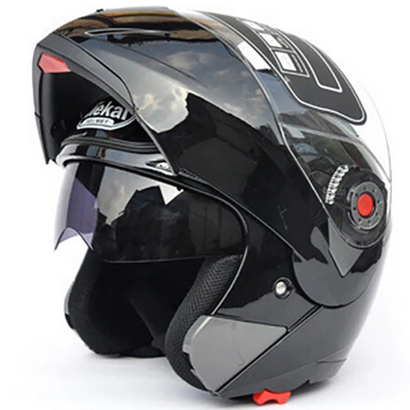 

JIEKAI 105 Motorcycle Helmets Flip Up Double Visors Helmet Racing Full Face Moto Casco Size M-2XL Motorcycle Cross Street Helmet