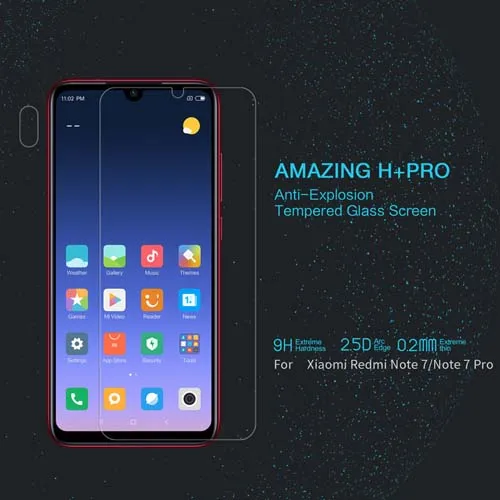 H Plus Pro Redmi Note 7 Защитное стекло для экрана Nillkin XD CP+ Max полное покрытие клеем защита для экрана закаленное стекло для Redmi Note 7 Pro - Цвет: H Plus Pro