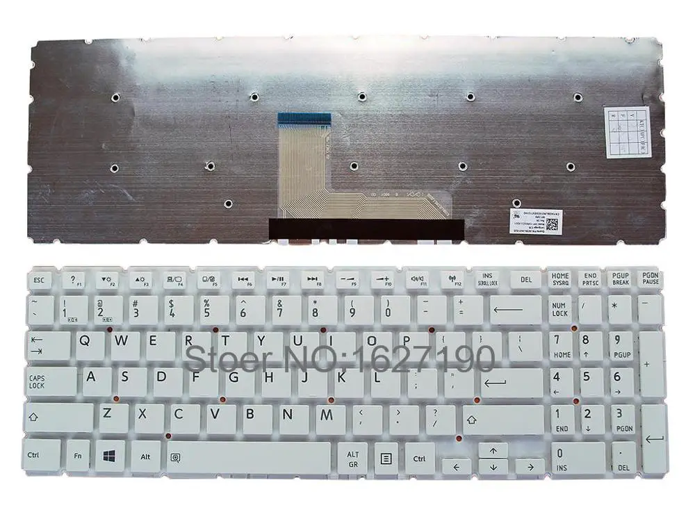 

US Keyboard For TOSHIBA Satellite L50-B S50-B L50D-B L50T-B L50DT-B L55(D)-B S55-B S55T-B S55D-B WHITE Without FRAME Win8