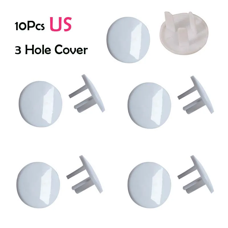 10Pcs US 3 Holes 5/10 шт. Великобритании ЕС США защитные Заглушки для детей форма медведя из мультфильма для маленьких доказательство Электрическая защита от удара Кепки для безопасное вспомогательное устройство для защиты - Цвет: 10Pcs US 3 Holes