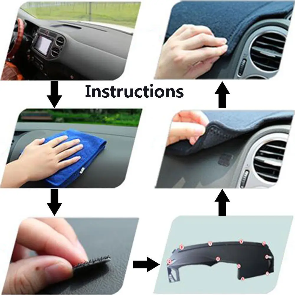 Приборной панели крышки Dashmat коврик козырек от солнца во избежание светильник