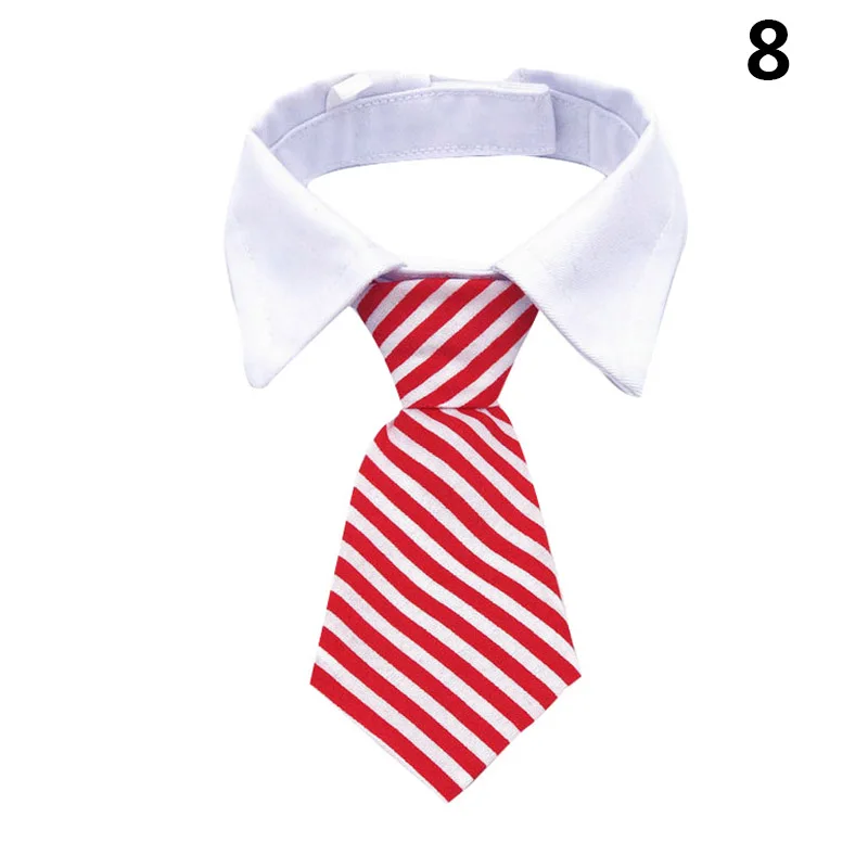 Ошейник для питомца собаки кошки галстук Повседневный полосатый принт