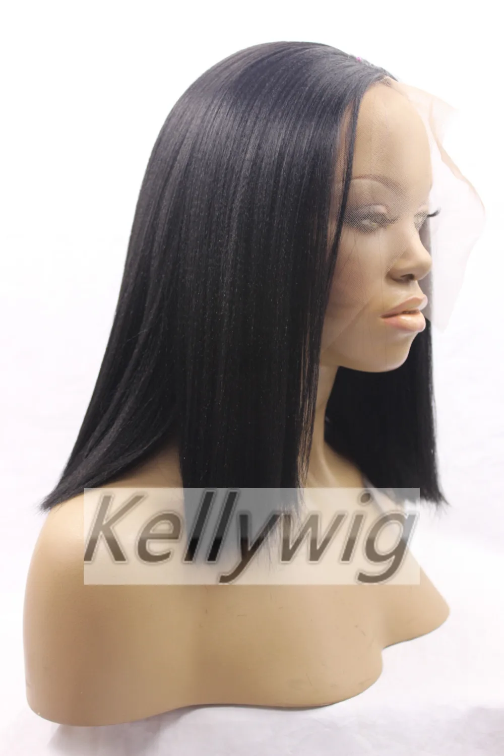 Свободный Корабль Glueless Парик Фронта Шнурка Длина 16 &quot-28&quot Yaki Прямо