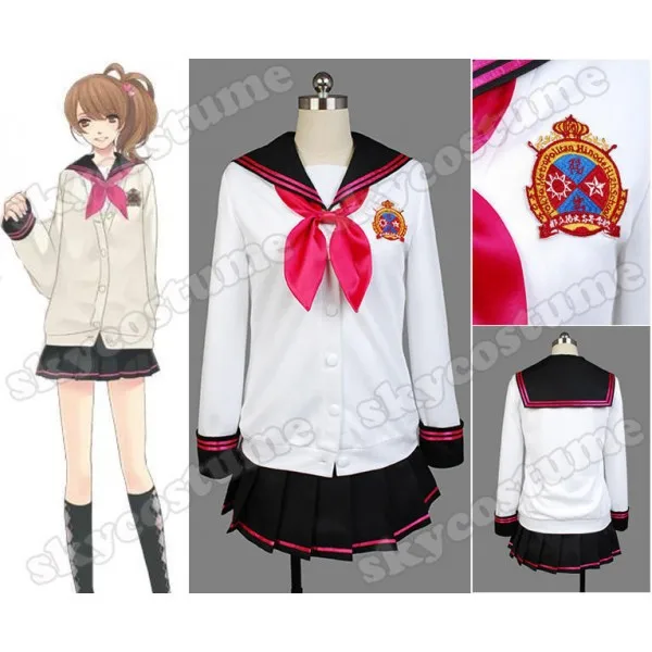Школьная форма для девочек платье косплея на Хеллоуин женский полный комплект