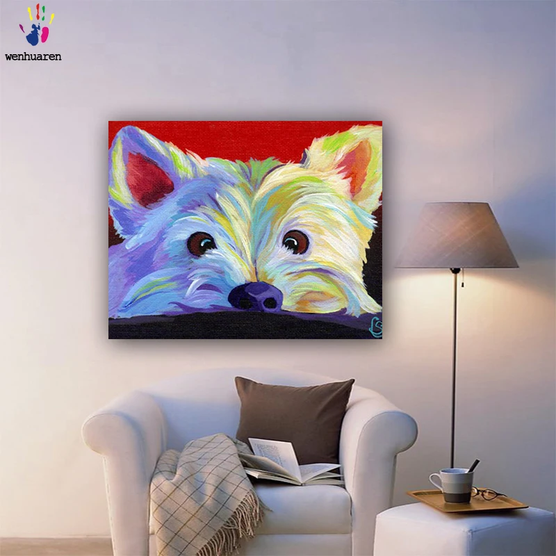 DIY картинки для раскраски по номерам в различных расцветках с применением