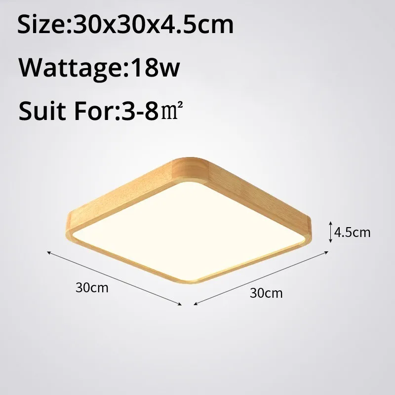 30x30x4.5 cm 24w Ультра-тонкий светодиодный потолочный светильник для гостиной, люстры, потолочный светильник для современной потолочной лампы высотой 6 см - Цвет корпуса: 30x30x4.5 cm 24w