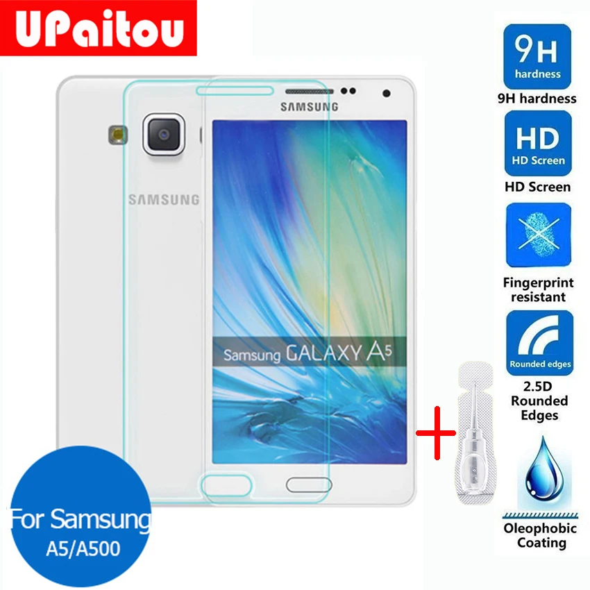 Защитная пленка для экрана из закаленного стекла samsung GALAXY A5 2015 2.5D A500 A5000 A500F A500H A500M