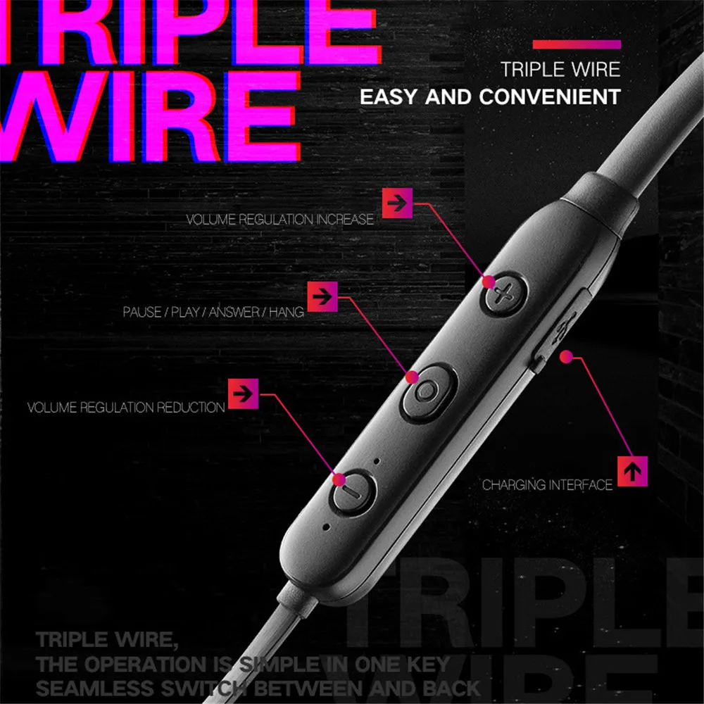 MODOSON Bluetooth наушники X7S беспроводные портативные спортивные стерео микрофон для