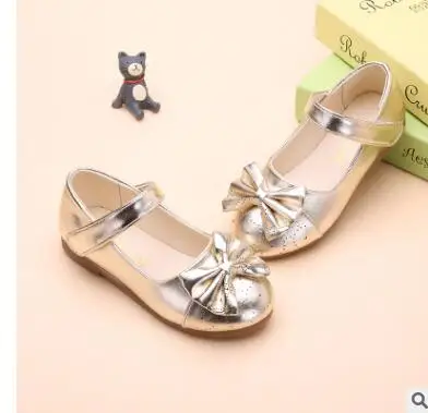 Сандалии детские кожаные дышащие босоножки принцессы на среднем каблуке с