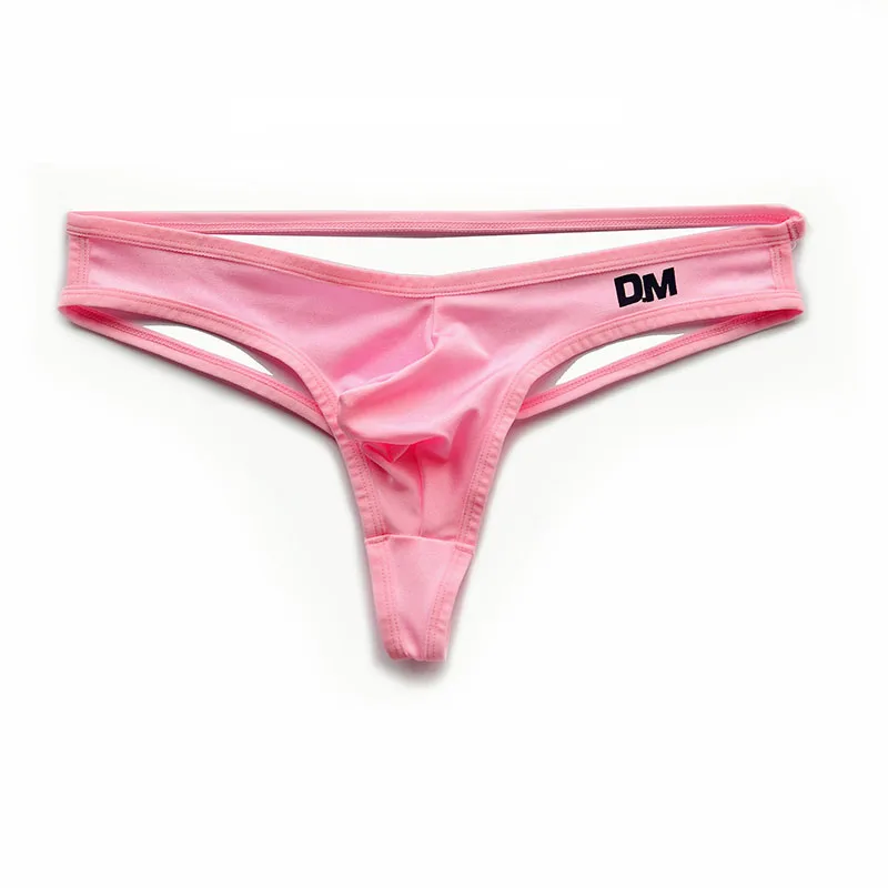 Мужские трусы стринги джоки черные однотонные танга с мешочком сексуальное