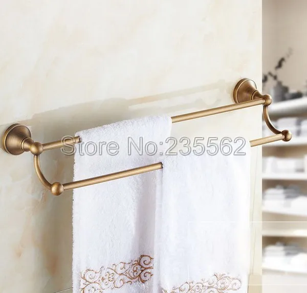 Двойной держатель для полотенец Cba077 античная латунь|towel bar holder|double towel bartowel |