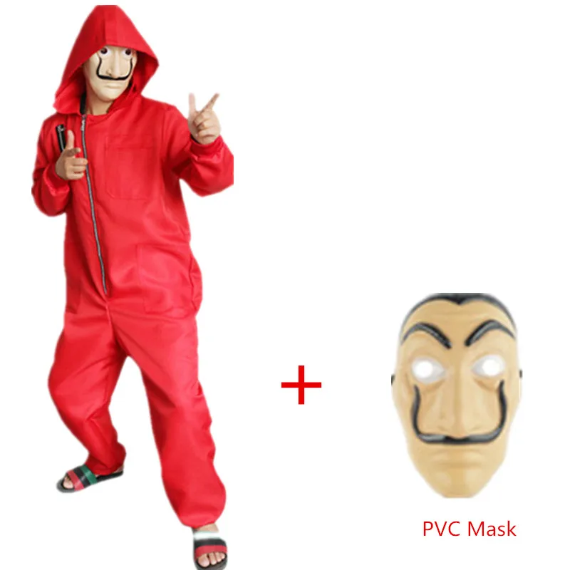 

High Quality New Style Movie House of Paper La Casa De Papel Salvador Dali Mask Cosplay Costumes Party Halloween Second Season
