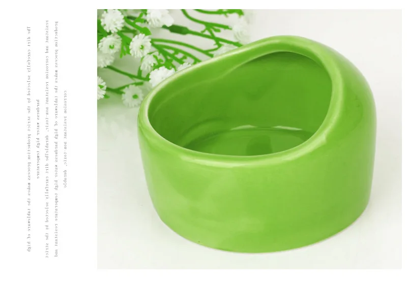 1 шт. милый хомяк керамическая еда вода закуска кормушка для маленьких питомцев