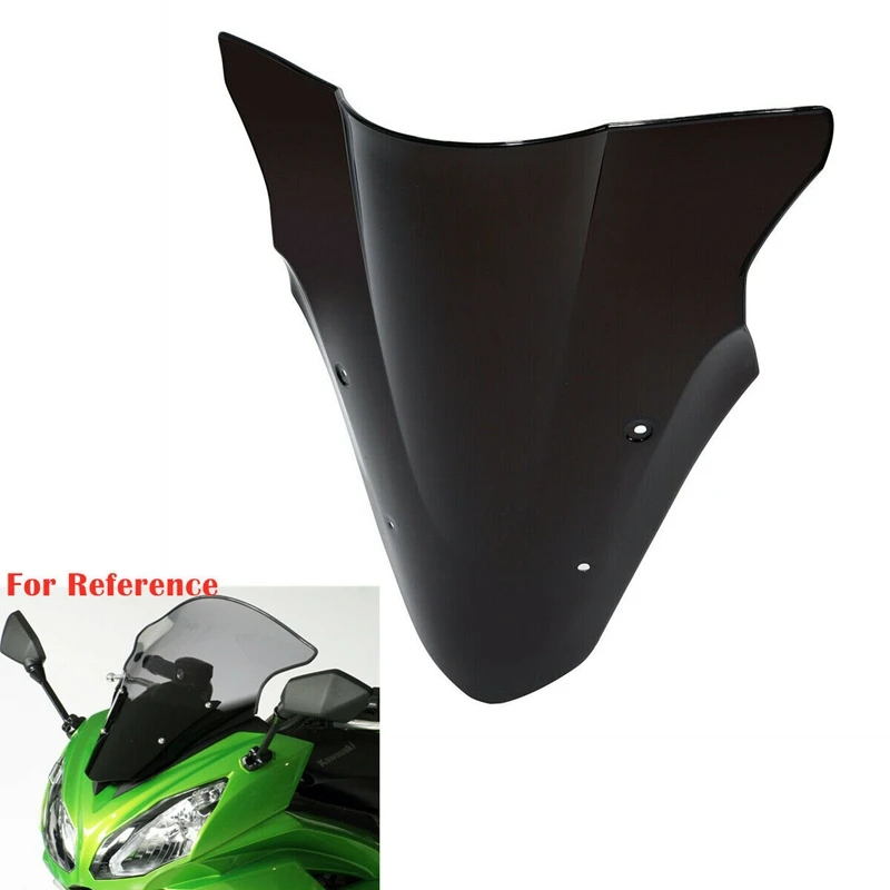 

Motorcycle Dual Bubble Windshield Windscreen Protect For Kawasaki Ninja 650 EX650 ER6F 2012-2016
