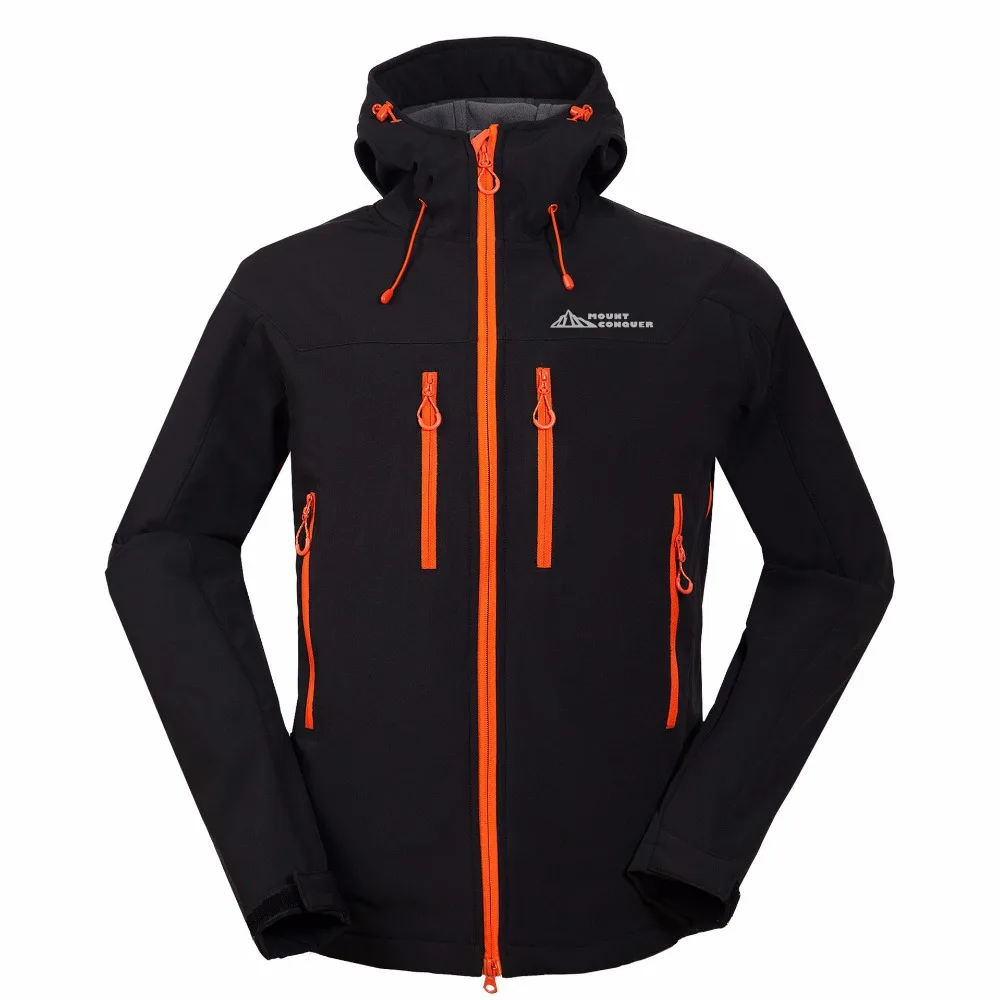 Брендовые уличные Пеший Туризм в Для мужчин одежда Soft Shell Jacket Водонепроницаемый дышащая одежда кемпинг и Пеший Туризм