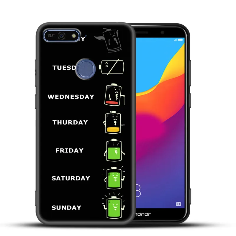 чехол на хонор 7 а про Окрашены в мягких для huawei Honor 7A Pro дело чести Силиконовая