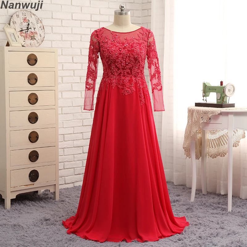 Robe De Soiree реальные PhotoLuxury с длинным рукавом вечернее платье из шифона|Вечерние платья| |