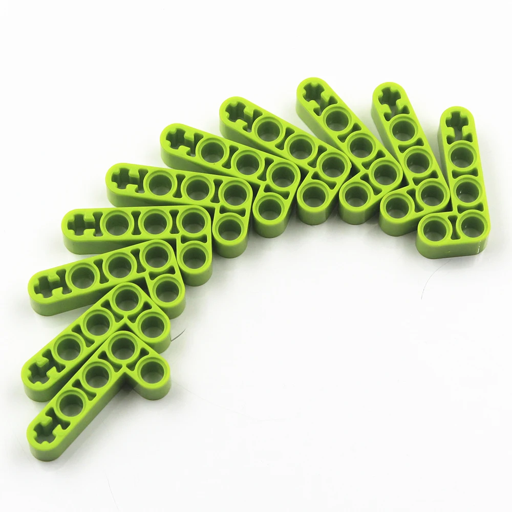 Строительные блоки MOC, самоблокирующиеся блоки, технические детали, 20 шт. ANG. Детская игрушка BEAM 4X2 90DGE, совместимая с Lego 32140