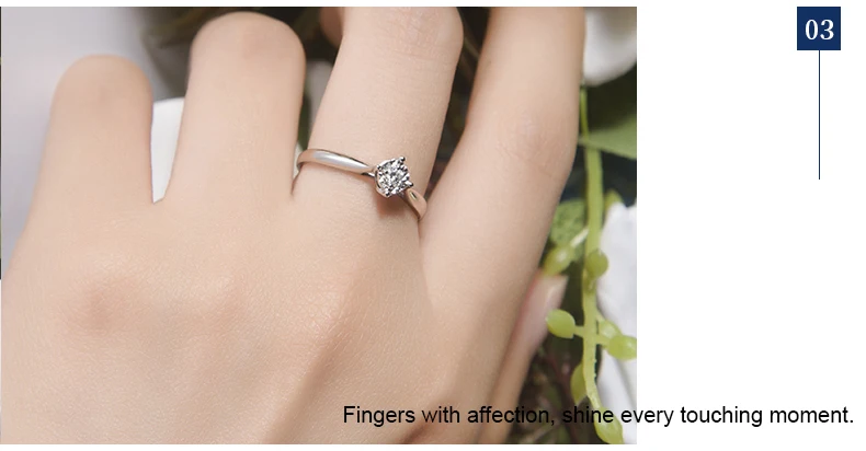 Ювелирное бриллиантовое кольцо с эффектом 0,4ct, 18 карат, белое золото, светильник, Роскошный милый подарок на день рождения подруги, обручальные кольца для женщин