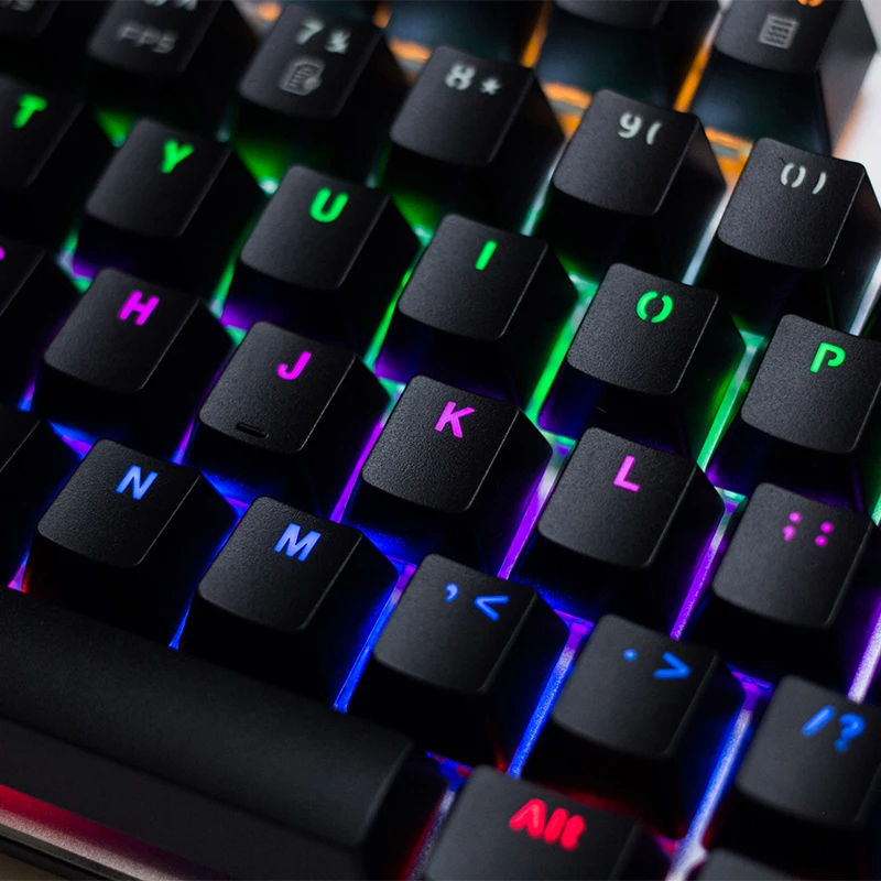 Metoo оригинальная игровая клавиатура русская механическая 104 клавиши usb Проводная