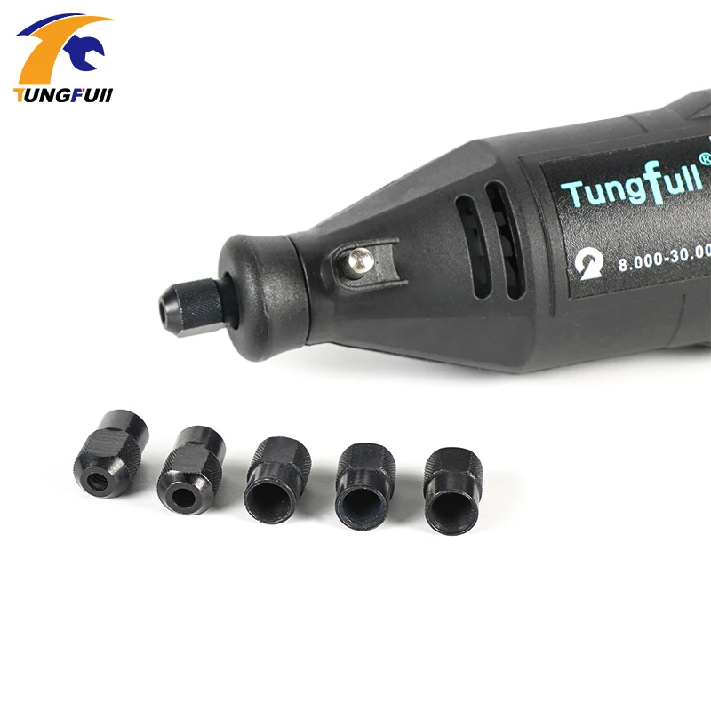 Tungfull Dremel инструменты аксессуары цанговый патрон электрическая шлифовальная машина цанги алмазные роторные заусенцы роторные инструменты зажим крышка Гайка подходит