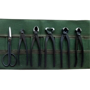 Высокое качество, 6 шт.компл. бонсай для новичков, набор инструментов, ручка для резки веток, ножницы с чехлом