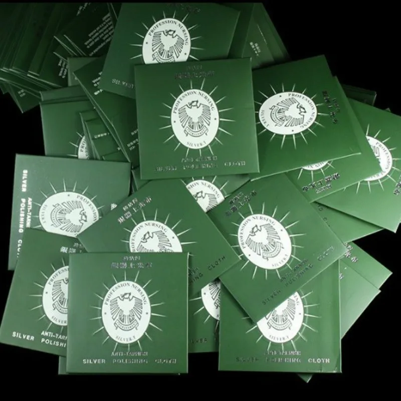 100 шт./упак. оптовая продажа зеленая ткань серебряная фототкань уход за